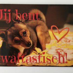 Postkaart jij bent waftastisch
