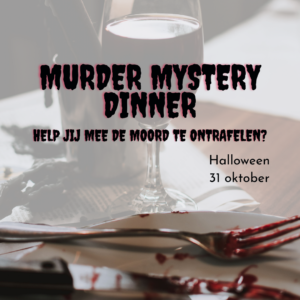 UITVERKOCHT - Halloween Murder Mystery Dinner